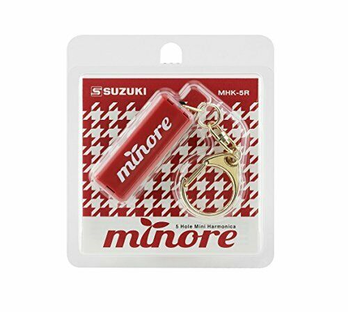 SUZUKI mini harmonica minore 5 hole 10 sound  MHK-5R Red NEW from Japan_2
