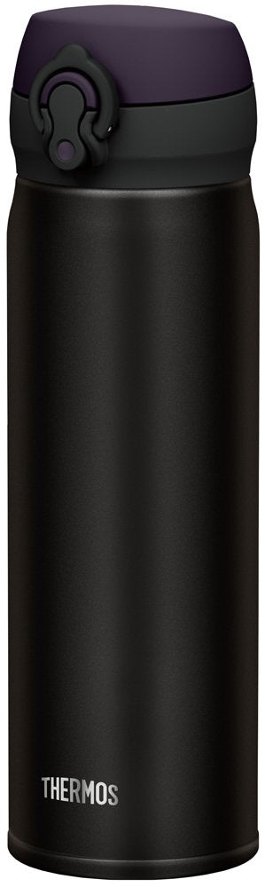 Thermos water bottle vacuum insulation 0.5L all-black JNL-502ALB Stainless Steel_1