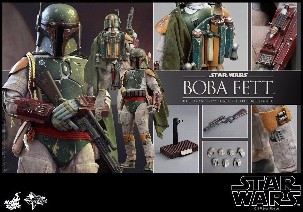 Movie Masterpiece Star Wars Episode 6 BOBA FETT 1/6 Action Figure Hot Toys NEW_7