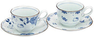 Hello Kitty Tea pair set Cup And Saucer Blue Rose (Blue and white porcelain) Box_1