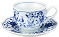 Kaneshotouki Snoopy Peanuts Blue and White Tea Cup & Saucer 630737 Made in Japan_1