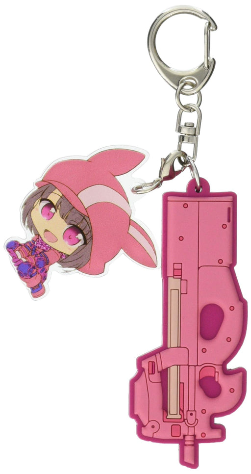 SWORD ART ONLINE ALTERNATIVE GUN GALE ONLINE [T.W.G.] REN & PI-CHAN KEYCHAIN NEW_1