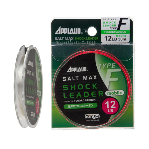 Sanyo Nylon APPLAUD Salt Max Shock Leader Mobile TypeF 20lb 30m Fishing Line NEW_1