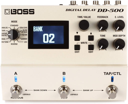 Boss DD-500 Digital Delay Guitar Effect Pedal White 32bit 12 delay modes NEW_1