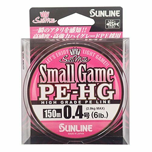 SUNLINE SaltiMate Small Game PE-HG 150m 6lb #0.4 Sakura Pink NEW from Japan_1