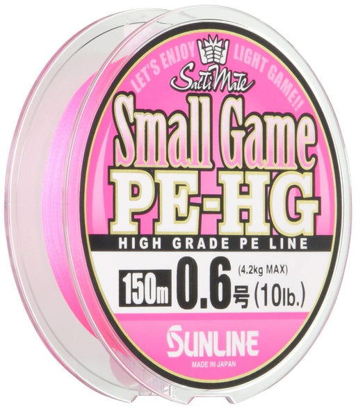 SUNLINE PE Line SaltiMate Small Game PE-HG 150m 10lb ‎#0.6 Pink Braided 532797_1