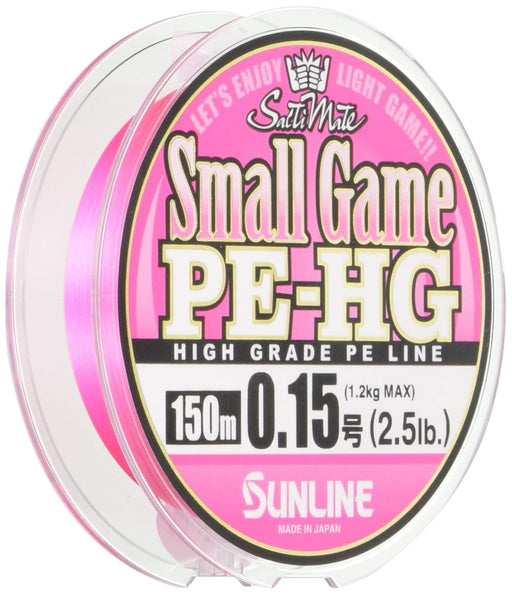 SUNLINE PE Line Saltimate Small Game HG 150m #0.15 2.5lb Sakura pink ‎532742 NEW_1