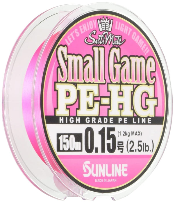 SUNLINE PE Line Saltimate Small Game HG 150m #0.15 2.5lb Sakura pink ‎532742 NEW_1