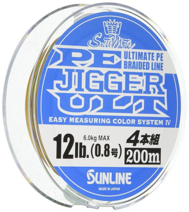 SUNLINE PE Line Saltimate JIGGER ULT 4pairs 300m #0.8 12lb Fishing Line NEW_1