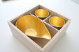 Nousaku gold leaf Liquor set (Sake Decanter x 1, Sake cup × 2) NEW from Japan_2
