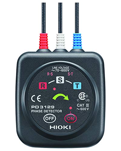 HIOKI PD3129 Phase Rotation Meter Slim Type Just clip from top of wire coating_1