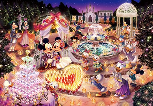 Disney Mickey Minnie Glow in the Dark Jigsaw Puzzle Night Wedding Dream 1000 pcs_1