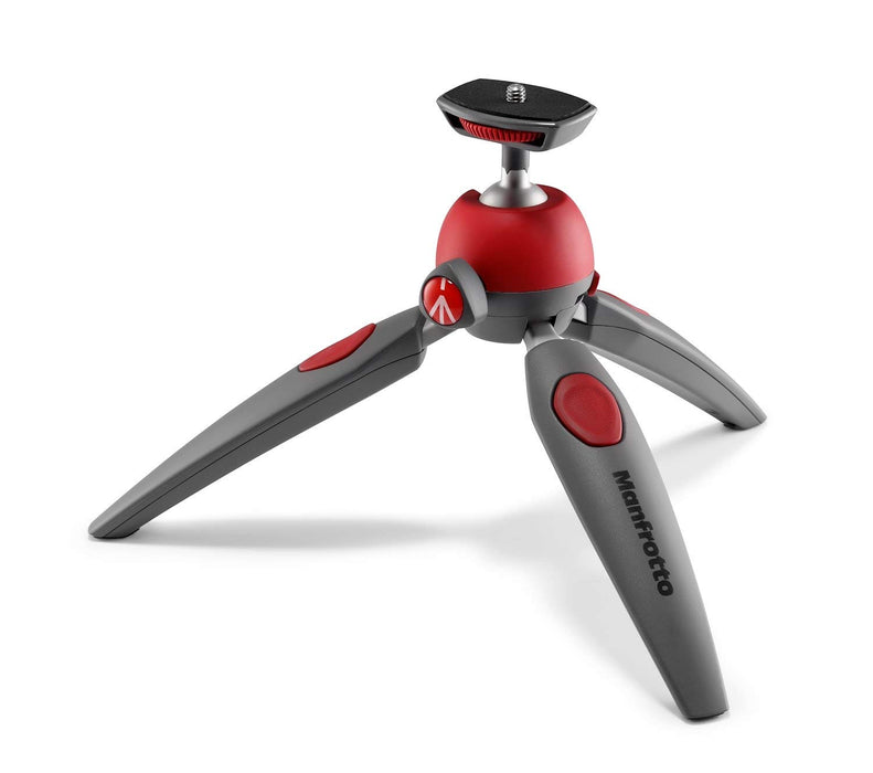 Manfrotto PIXI EVO MTPIXIEVO-RD Red Ball Head Mini Tripod 2.5kg Load Capacity_1