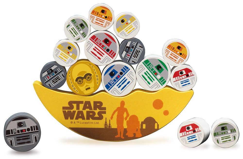 Yanoman Wooden Balanced Puzzle STAR WARS Droids ‎605-05 L27.9xW22.5xH5.1cm NEW_1