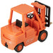 Maruka Drive Town No.13 Forklift 173158 Plastic Deformed Pull Back Car Orange_2