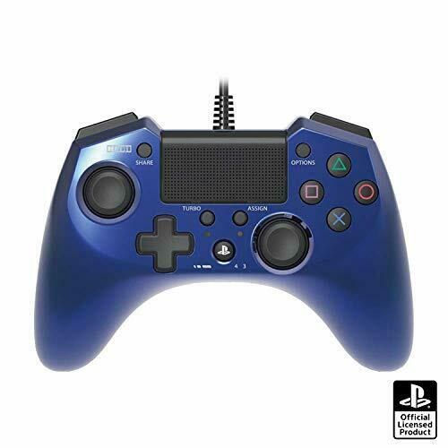 Hori Pad FPS Plus for PS4 PS3 Blue Turbo Rapid Fire Wired Controller Gamepad NEW_1