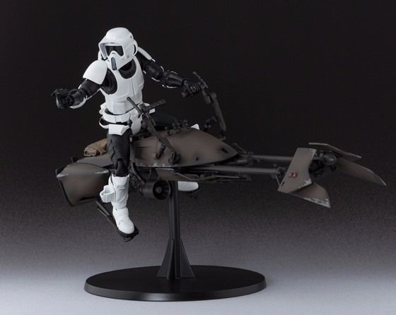 S.H.Figuarts Star Wars SCOUT TROOPER & SPEEDER BIKE Action Figure BANDAI NEW_1