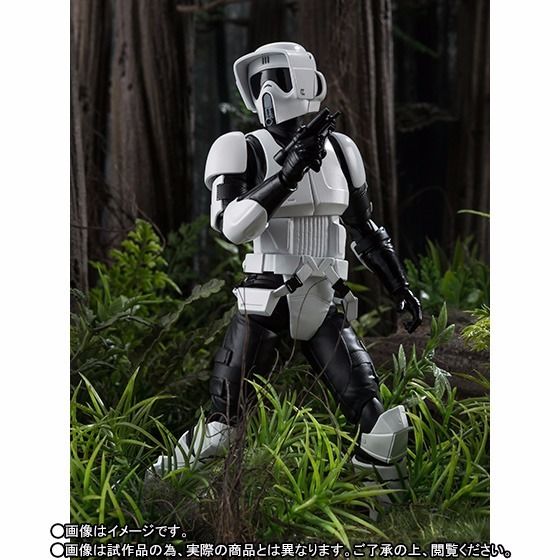S.H.Figuarts Star Wars SCOUT TROOPER & SPEEDER BIKE Action Figure BANDAI NEW_8
