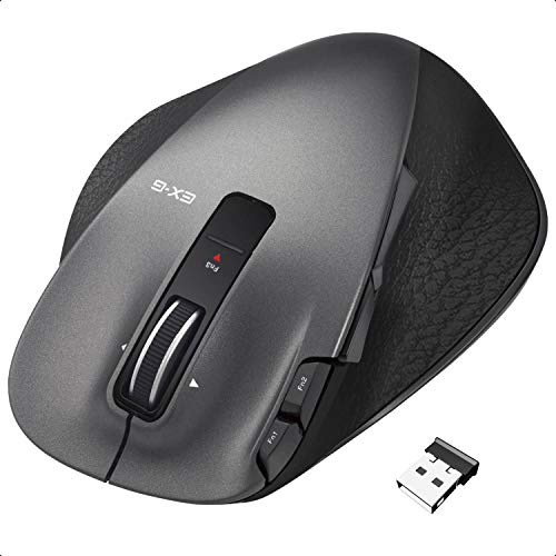 ELECOM Wireless Mouse Nigiri no Kiwami M-XGL20DLBK 8-button Laser Black NEW_1