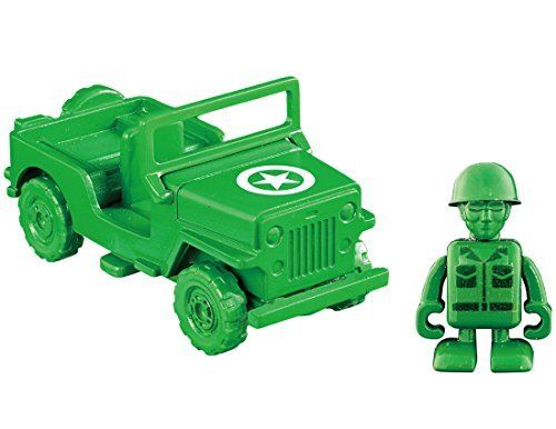 TAKARA TOMY TOMICA DISNEY PIXAR TOY STORY 05 GREEN ARMY & MILITARY TRUCK NEW F/S_2