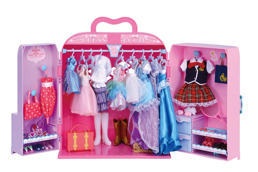 Takara Tomy Licca-chan House Dress room [Closet Only] Pink 3 types of hangers_2