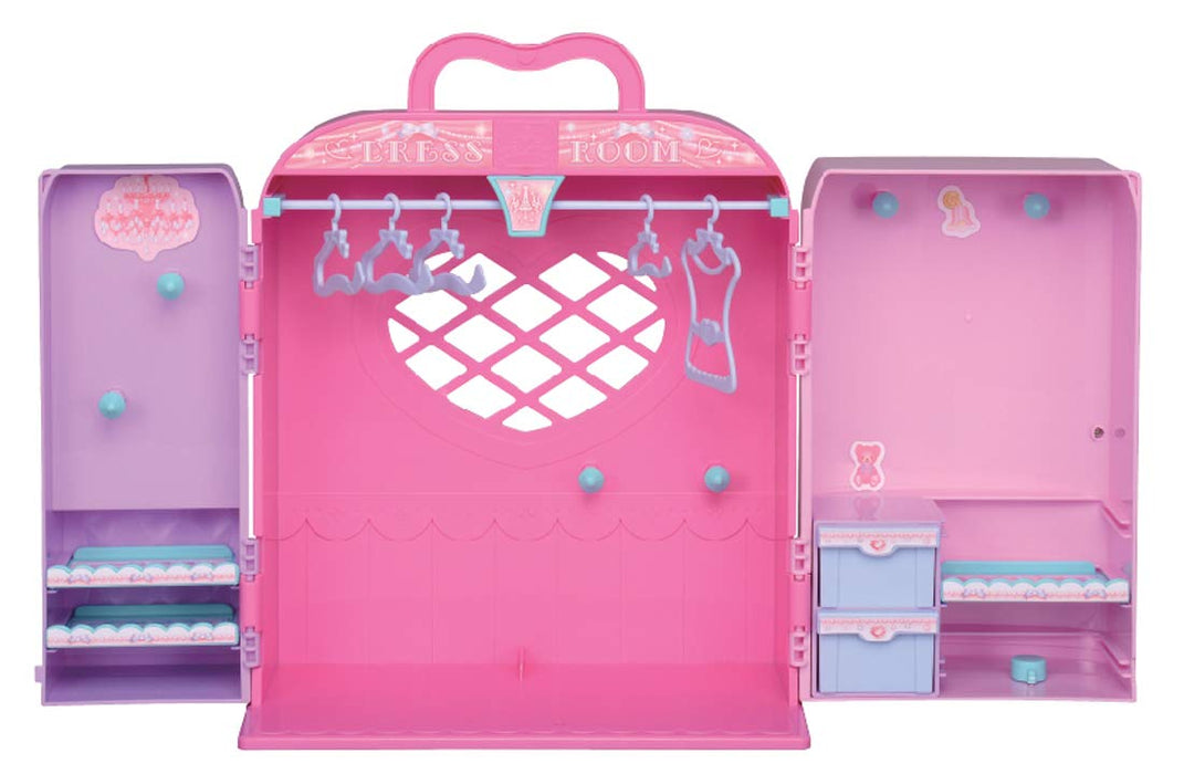Takara Tomy Licca-chan House Dress room [Closet Only] Pink 3 types of hangers_4