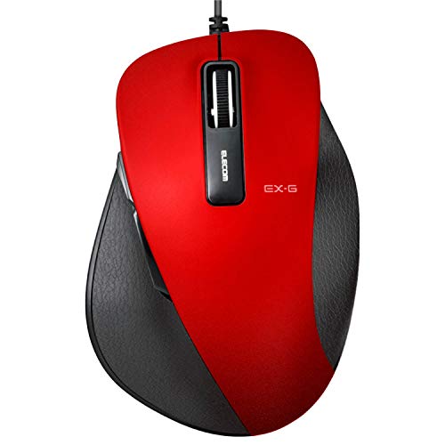 ELECOM Wired Mouse LED Grip of Height 5 button S size M-XGS10UBRD Red NEW_1