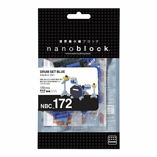 nanoblock Drum Set Blue NBC-172 NEW from Japan_2