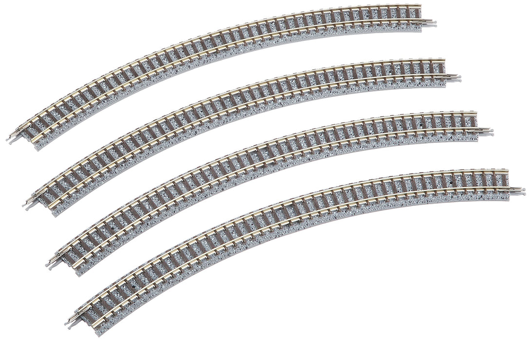 Tomix N Gauge 18513 Radius 45 Curve Track C280-45 4 Pieces set Model Railroad_1