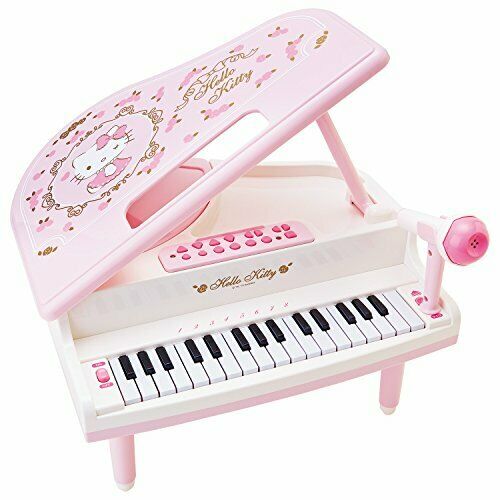 Sanrio Hello Kitty musical instrument mini small grand piano new pink from Japan_1