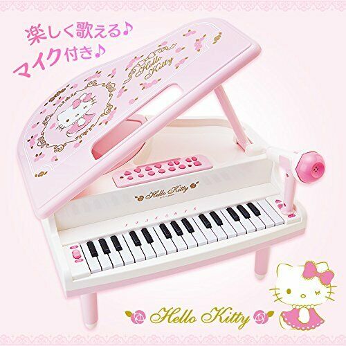 Sanrio Hello Kitty musical instrument mini small grand piano new pink from Japan_2