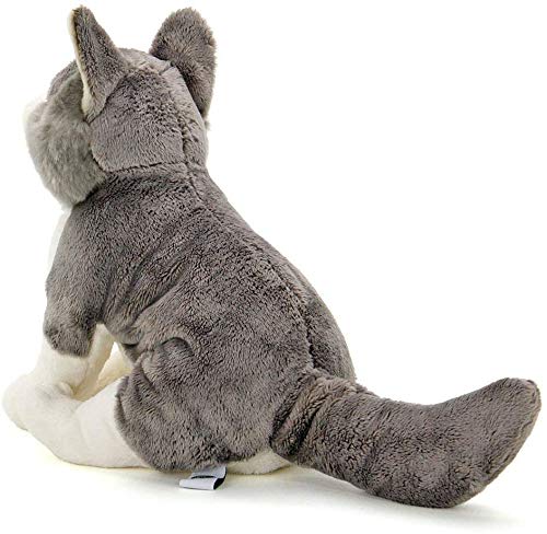 COLORATA Wolf Real Design Animal Plush Doll W17xH26xD25cm Polyester ‎983065 NEW_3
