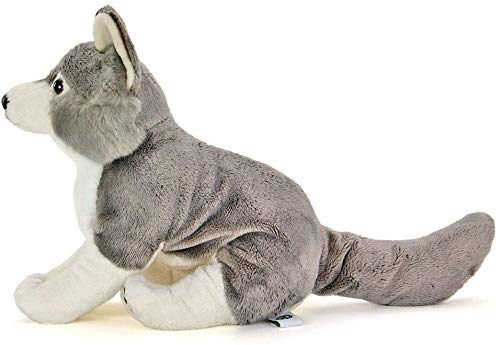 COLORATA Wolf Real Design Animal Plush Doll W17xH26xD25cm Polyester ‎983065 NEW_5
