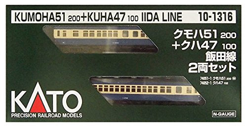 KATO N gauge Kumoha 51200Tasu Kuha 47100 Iida 2-Car Set 10-1316 model railroad_1