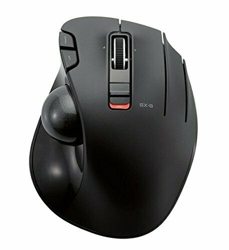 Elecom wireless mouse track ball 6 button black M-XT3DRBK NEW from Japan_1