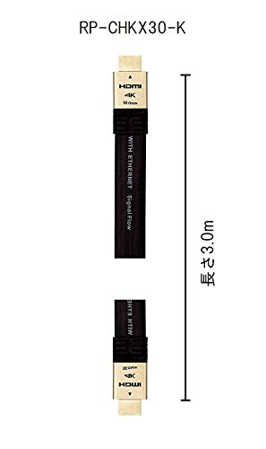 Panasonic high speed HDMI cable premium high grade 3.0 m black RP-CHKX30-K NEW_3