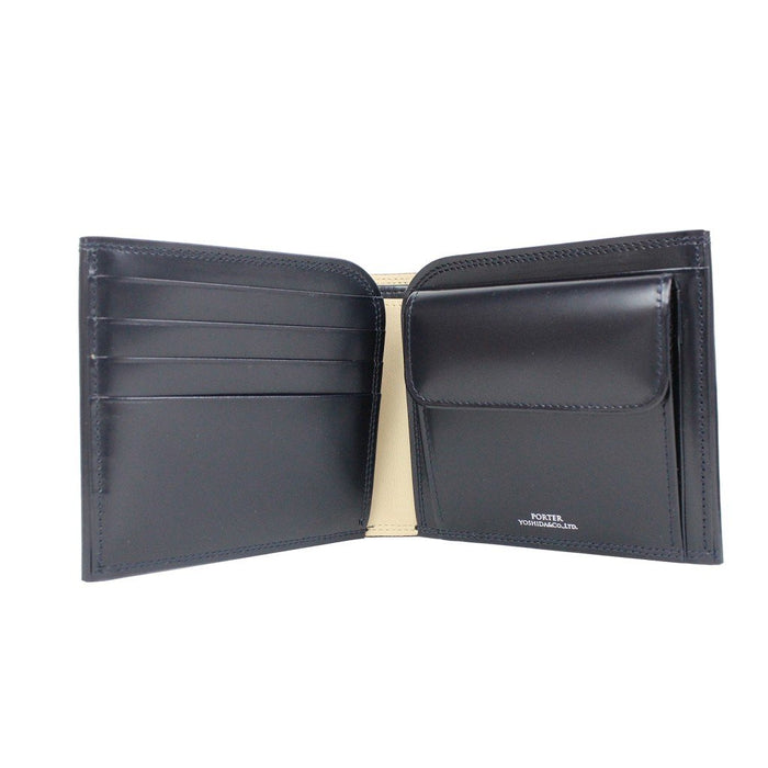 Yoshida Bag PORTER COUNTER WALLET 037-02982 Navy Leather W110xH95xD35mm NEW_4