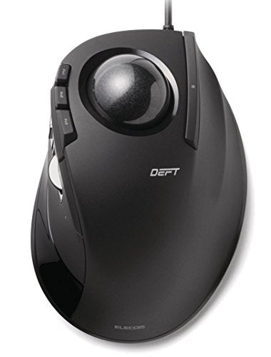 ELECOM PC USB Wired Trackball Mouse 8 button Black M-DT2URBK NEW from Japan_1