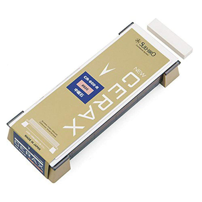 SUEHIRO STONE Grit #800 No.1 Type CR-800-R Ceramic Whetstone with Case NEW_1