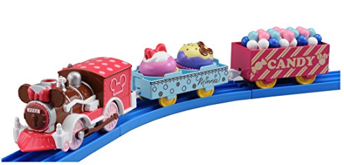 TAKARA TOMY PLARAIL DISNEY DREAM RAILWAY MINNIE MOUSE SWEETS LOCOMOTIVE NEW_1