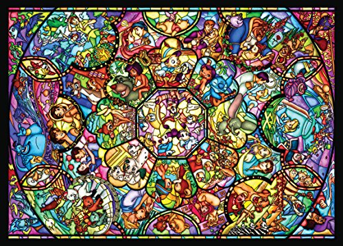 Disney Stained Art Jigsaw Puzzle 500p All Stars Stained Glass (35x49cm) D500-457_1