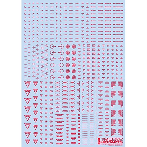HiQ Parts 1/144 One Color Red RB02 Caution Decal 1 Pieces NEW from Japan_1