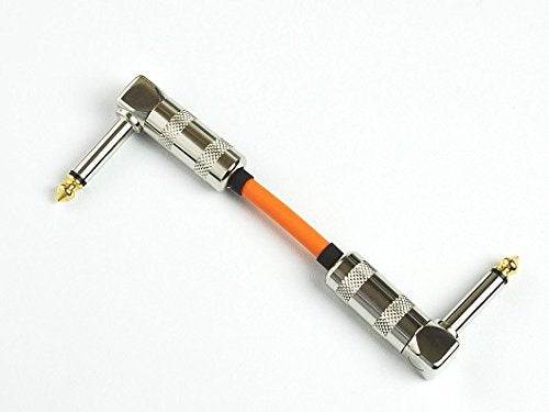 CANARE GS-6 8cm L-L type crank patch cable Orange Phone Plug Made in Japan NEW_1