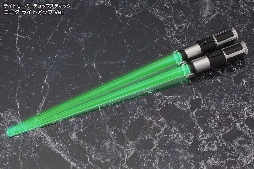 KOTOBUKIYA LIGHTSABER CHOPSTICKS YODA Light Up Renewal Ver STAR WARS from Japan_2