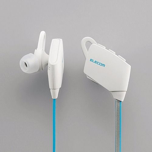 ELECOM LBT-HPC31WP　Waterproof Bluetooth In-Ear Headphones White NEW from Japan_1