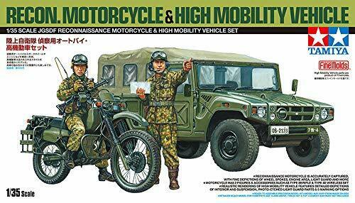Tamiya JGSDF Recon. Motorcycle & HMV Set Plastic Model Kit NEW from Japan_7