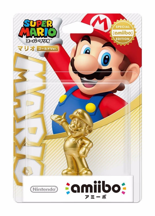 Nintendo amiibo MARIO GOLD Ver Super Mario Bros. 3DS Wii U Accessories NEW Japan_2