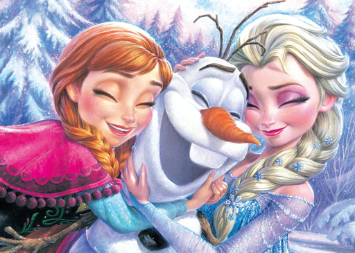 Tenyo 500pc Frozen Jigsaw Puzzle Anna, Elsa & Olaf (35x49cm) ‎D-500-467 NEW_1