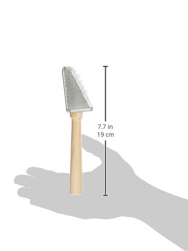 White Fox Long Tea Slicker Brush Soft Triangle NEW from Japan_3