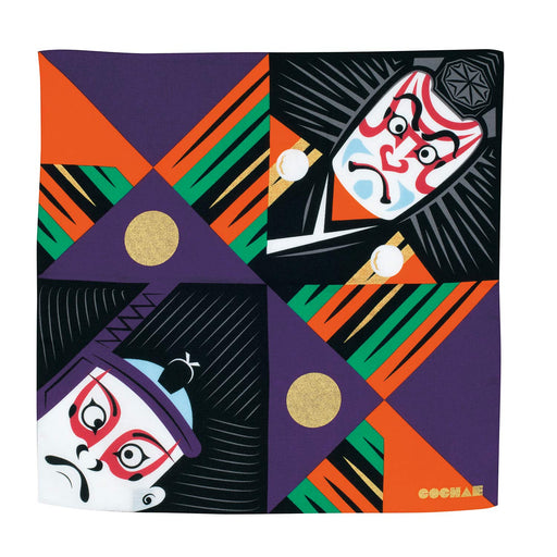 Musubi Furoshiki 48cm Fukukochae Kabuki 20464-106 Made in Japan Multi Cloth NEW_1